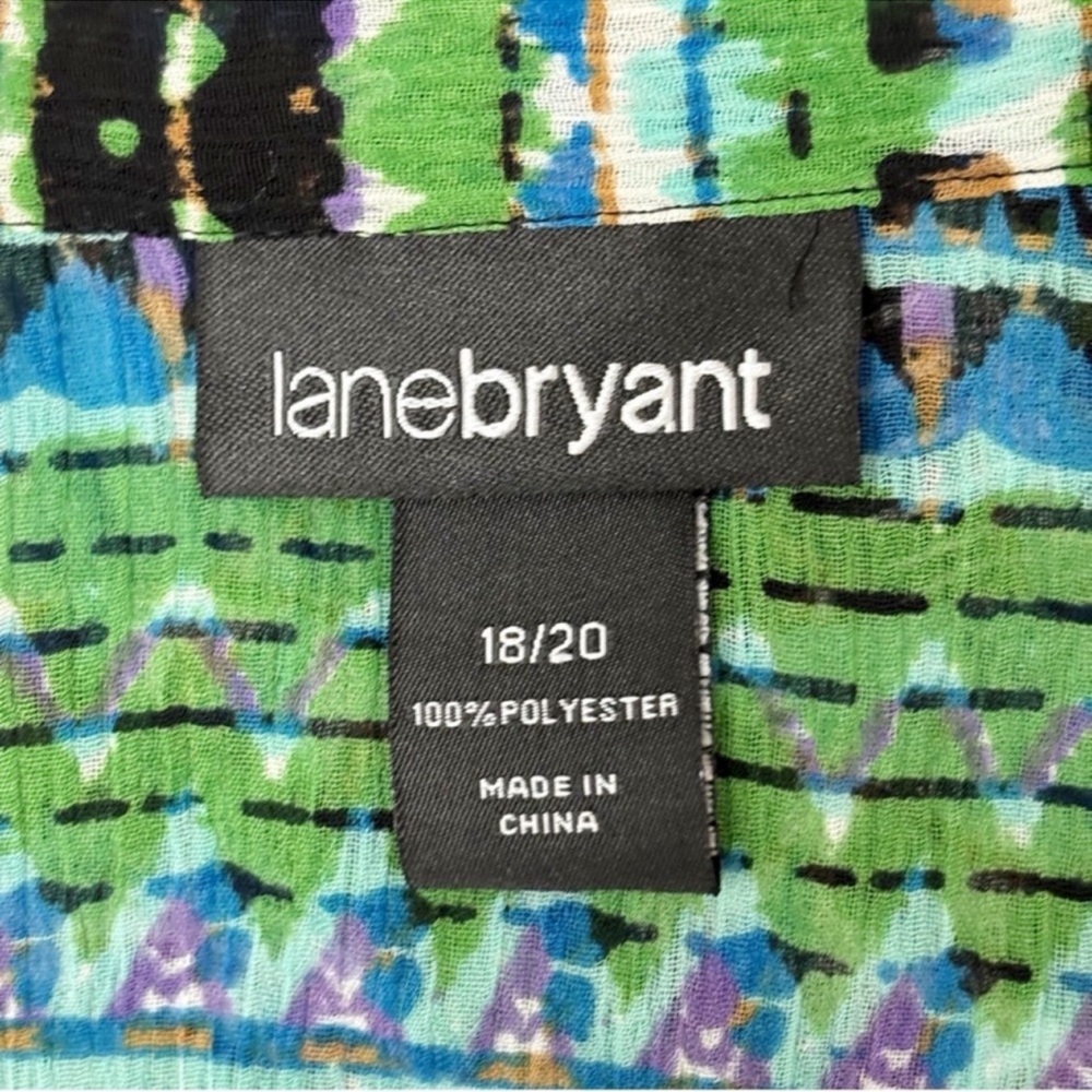 Lane Bryant Multicolor Striped Blouse - Picture 7 of 7